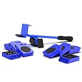 LAINFELD Möbelheber mit Möbelroller | Inkl. 2 ANTI-RUTSCH-PADS | 360° rotierbare Möbelrollen | Transportroller Set | Möbelgleiter Möbel Roller