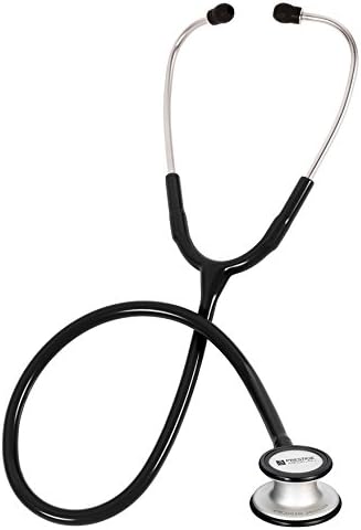 Prestige Medical Clinical Plus Dynamic Range Stethoscope with Clamshell Packaging, Black