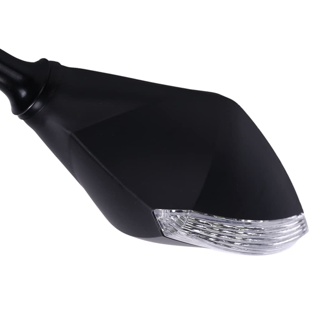 Rétroviseurs de moto Riloer, fer, rétroviseurs de moto en ABS avec verre haute définition, rétroviseur de moto à boulon de 10 mm avec clignotant