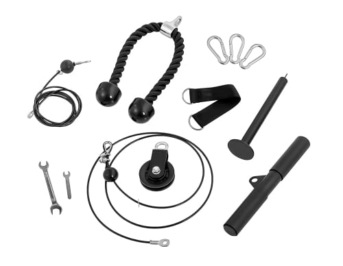 Creacloud Poleas para gimnasio en casa: polea de fitness casera para entrenar tríceps