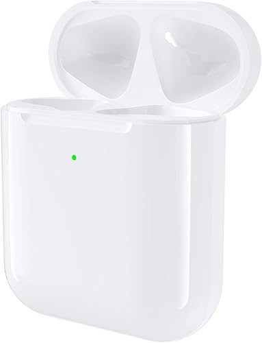 Compatible con funda de carga para AirPods de 1 y 2 generación, funda de repuesto inalámbrica para Airpod con botón de sincronización de