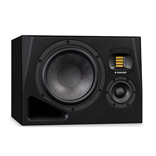 Adam Audio A8H Powered 3-Way Studio Monitor (Left And Right) Bundle With Cables (4 Items) #TOP1