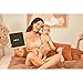Gratlin Women's Seamless Maternity Nursing Sleep Bra Support Removable Padded Wireless Breastfeeding Bras Beige Medium - (36C, 36D, 38B, 38C)