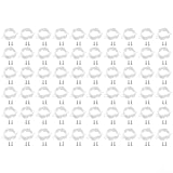 Sichere Lichtklammern für Außenleuchten H706 mit doppeltem Befestigungsschutz und robustem PETG-Kunststoffmaterial für Stabilität bei rauem Wetter (60 Stück)