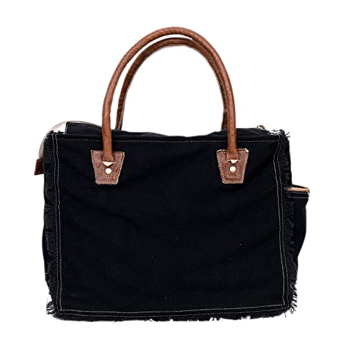 Image of CREATIVE LEATHER ART Sel de Mer Canvas Tote Bag for Women