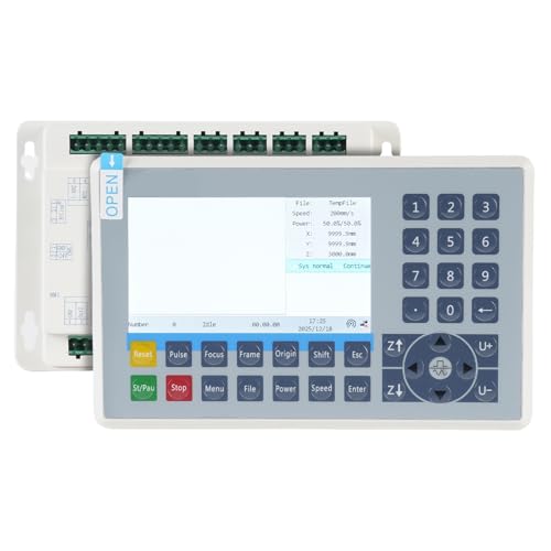Cloudray Ruida RDC8445S for CO₂ Laser Engraver & Cutter Machine, 4-Axis Laser Controller Mainboard & Panel Set – Advanced DSP System with Large Storage and Wireless Control, Upgraded 6445S, 6445G