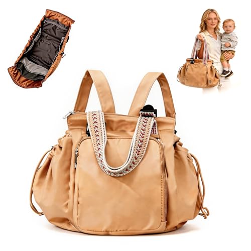 Everyday Bag Tote for Women Large Capacity with 15 Compartments Travel Work Shoulder Bag Convertible Diaper Backpack Organizer Water-Resistant Lay-Flat Hospital Essentials for Teacher Work Daily Use by Grluvxo - Used condition - US$33.85