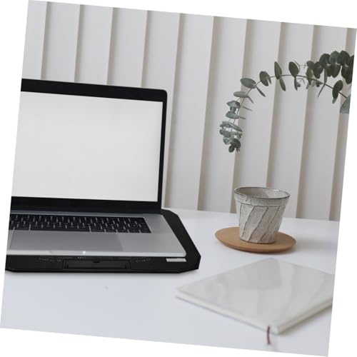 Base para laptop con ventiladores USB y pantalla LCD miniatura 6