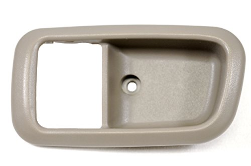 PT Auto Warehouse TO-2950G-2FL - Inside Interior Inner Door Handle Trim/Bezel, Gray (Charcoal) - Regular/Access Cab, Driver Side Front (Replaces 69278-0C010-B1, 692780C010B1)