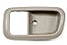 PT Auto Warehouse TO-2950G-2FL - Inside Interior Inner Door Handle Trim/Bezel, Gray (Charcoal) - Regular/Access Cab, Driver Side Front