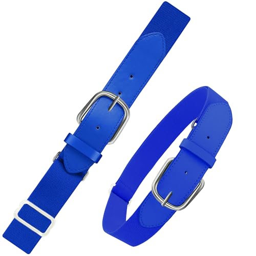 ILHSTY 2 Pack Adult Youth Baseball Belts Softball Belts Football Belts, Adjustable Size Belts for Men Women