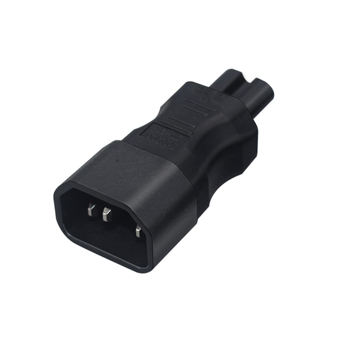 Strhowill 1er Pack IEC C14 auf C7 Stromadapter, 2,5A 250V | CE & RoHS Zertifiziert, Stecker auf Buchse, für PDU, USV, Monitor, Laptop