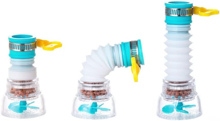 360° Rotating Faucet Booster Shower Kitchen Sink Faucet Extender Water Filter Tap Head Nozzle Activated Carbon Water Purifier