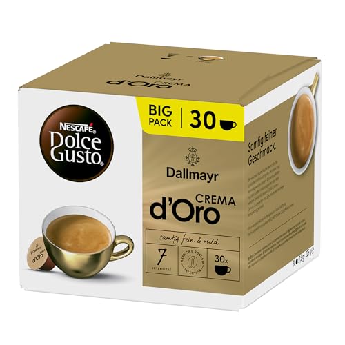 NESCAFÉ DOLCE GUSTO DALLMAYR Crema d’Oro Kaffeekapseln 3er Vorratspack (3 x 30 Kapseln)