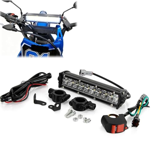 PSLER Dirt Bike Light Bar - 7/8 Light Bar for CRF110 CRF250F KLX110 TTR110 TTR110E RM85 YZF45012V-24V Dirt Bike Headlight