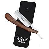 Straight Razor - Straight Edge Razor Natural Wood Scale – Sharp, High Hardness J2 JAPANESE Steel Cut