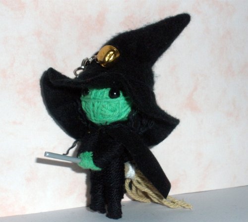 Wicked Witch Wizard String Doll Voodoo Keychain Keyring