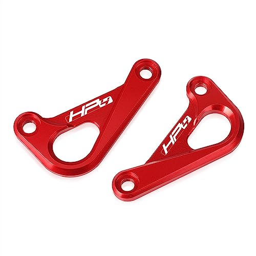 ZeNaha 1 Pair Rear Subframe Racing Hooks Tie Down Holder Billet Compatible with BMW S1000RR 2009-2019 S1000R S1000 R 2014-2019 HP4 2012-2014 (Color : HP4 logo-01, Size : A)