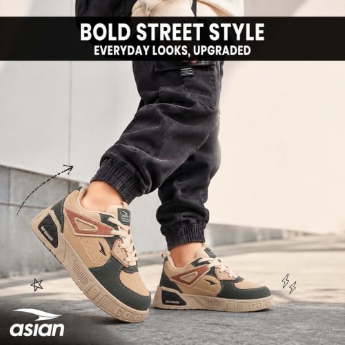Image of ASIAN Sonic-01 Kids Sneakers | Casual Sneakers with Cushioned Sole, Durable Synthetic Upper & Comfort for Boys & Girls