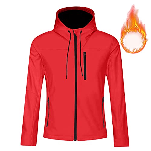 YHEGHT Jaqueta masculina de outono e inverno com zíper esportivo cor pura plus veludo com zíper jaqu