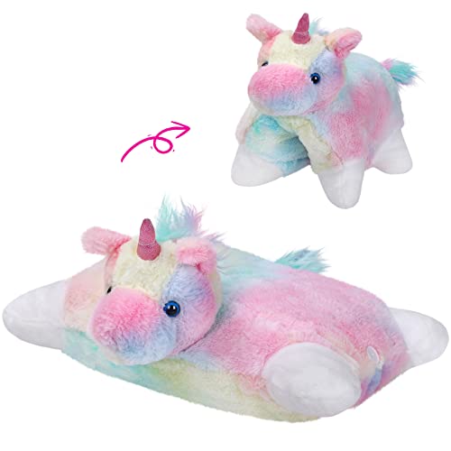 Glow Guards 16' Rainbow Unicorn Stuffed Animal Cute Soft Lovely Colorful Plush Toy Pillow Bedtime Sofa Decors Birthday Christmas Children's Day Gifts...