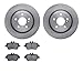 Dynamic Friction Company Rear Brake Rotors with 5000 Advanced Brake Pads 6502-63552