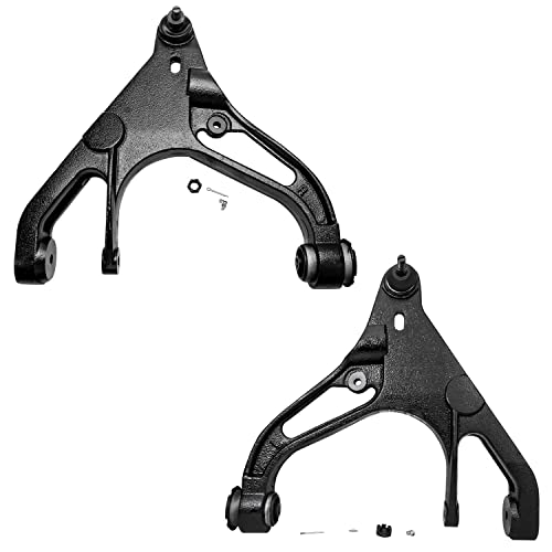 Image of Detroit Axle - 4WD 10pc Front End Kit for 2002 2003 2004 2005 Dodge Ram 1500, 2 Lower Control Arms with Ball Joint 2 Sway Bar Links 4 Inner Outer Tie Rods 2 Boots Replacement
