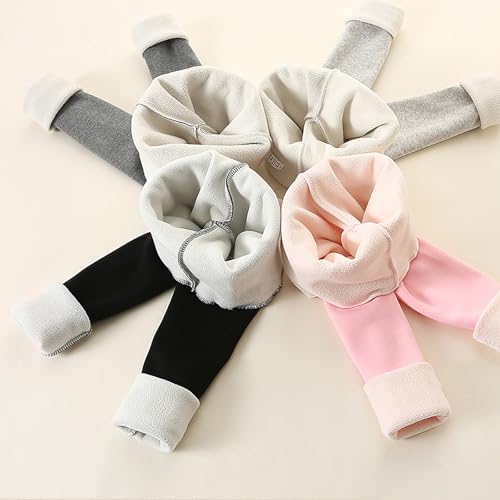Winter Girls Cotton Fleece Lined Leggings Pants Toddler Footless Tight with Skirt Kids Thickened Warm Clothes3