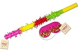 Pinata Zubehör Set, Pinata Stab + Augenmaske, Geburtstag Spiel Augenbinde für Kinder und Erwachsene Stab zum Zerschlagen