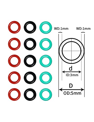 Longbowmaker 100Pcs O-Rings Broadhead Archery Arrowhead O Rings Replacement Rubber Bands Hunting Shooting Target-Green #TOP1