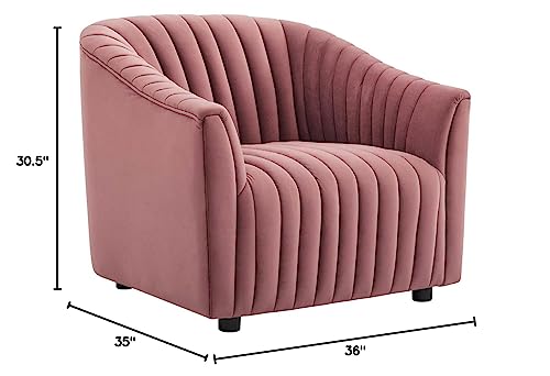 Sillón Plegable Terciopelo Rosa miniatura 2