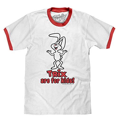 Amazon.com: Tee Luv Men's Trix Cereal Ringer Tee Shirt - Trix are