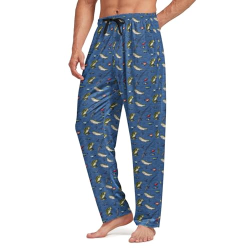 SKYNORA Mens Pajama Pants, Soft Lounge Sleep Pants with Pockets Lightweight Long Pajama Bottoms for Men3