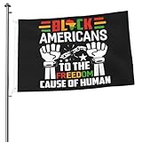 Black To The Freedom Cause Of Human Flag 2x3 Ft Double Sided Outdoor Lawn Polyester Welcome Sign