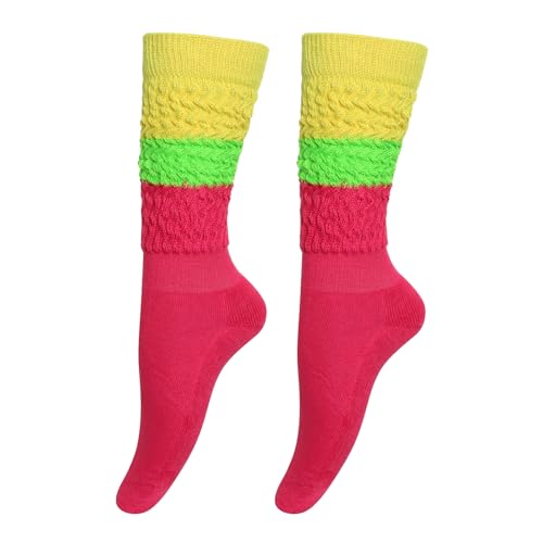 Image of Gvhntk Slouch Socks Women 80s 90s Scrunch Socks Extra Long Slouchy Sock Knee High Sock