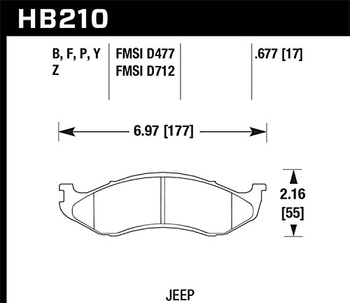 Hawk Performance Hb210P.677 Superduty Brake Pad #TOP3