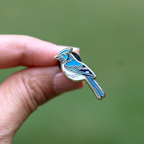Blue Jay Enamel Pin – Hard Enamel Blue Jay Lapel Pin for Birdwatching Gift Ideas | Nature Inspired Bird Lover Jewelry Accessory | Unique Collectible Wildlife Pins and Ornithology Gifts4