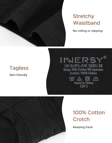 Image of INNERSY Women's Boyshorts Underwear Cotton Soft Boxer Briefs 4-Pack