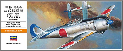 Hasegawa 1:72 Scale KI-84 Frank Hayate Model Kit, Medium