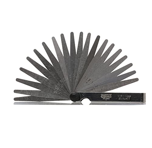 Preisvergleich Produktbild KS Tools 300.0600 Fühlerlehre, 20 Blatt, 0,05-1mm