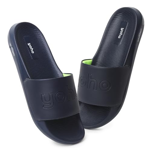 Image of YOHO Drystep Sliders for Men | Waterproof Monsoon Footwear & Rainy Sandals | Skin Friendly Adjustable Strap