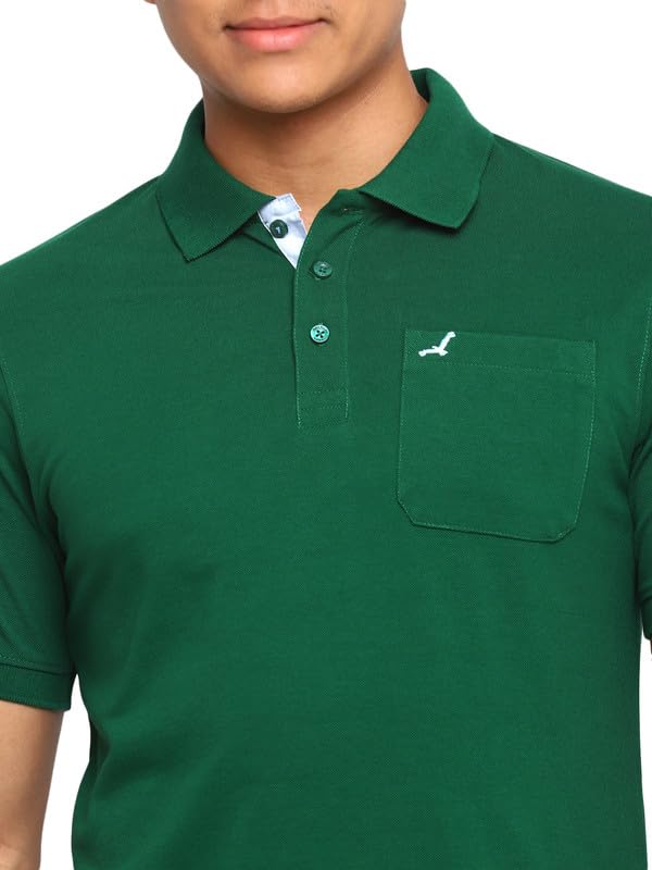 Image of AMERICAN CREW Polo Collar T-Shirt for Men with Pocket