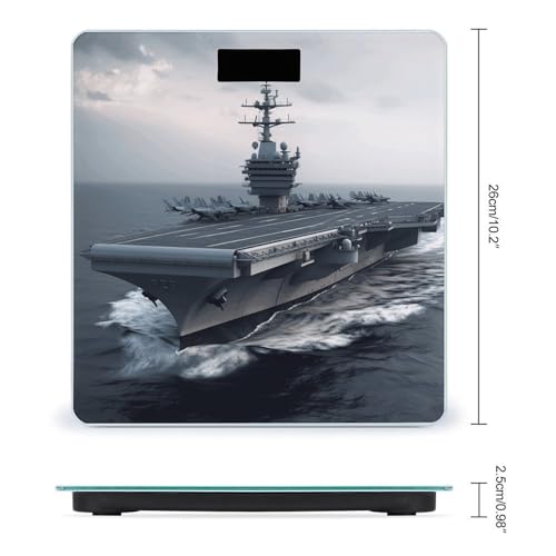 Balanza de baño digital con vidrio templado y pantalla LCD miniatura 2