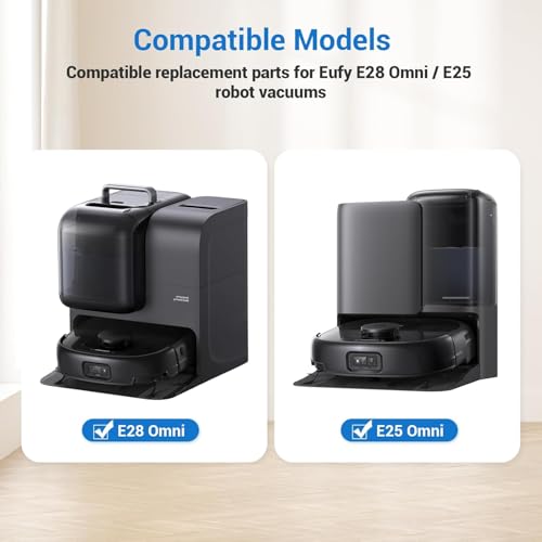 Image of Replacement Dust Bags Compatible for Eufy Omni E25 /E28 /C28 3-Layer Leak-Proof Robot Vacuum Cleaner Parts /Accessories