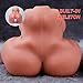 Baquick 13LB Fat Sex Doll with Big Ass and Boobs, Pussy Ass Adult Toy Female Sex Dolls Torso Brown Male Sex Toy Man Masturbator Built-in Skeleton with Realistic Textured Dual Channel Vagina & Anal