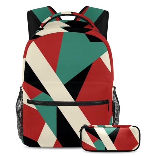 Cartable drapeau palestinien grande capacité lot de 2 sacs à dos étudiant voyage
