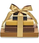Godiva Chocolatier Sweet Surprise Gift Tower – 4 Boxes of Chocolates in an Elegant Gift Display -...