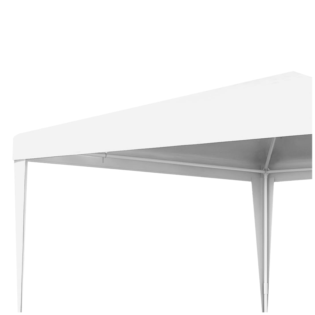 Acomoda Textil - Cenador Blanco Desmontable de Fácil Instalación y Transporte 3x3 Metros. Carpa Jardín para Camping y Fiestas de Exterior, Resistente al Sol, Estable y Duradero