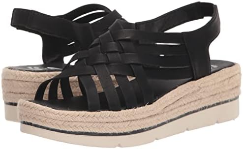 Dr. Scholl's Shoes Women's Off Site Espadrille Wedge Sandal, Black, 8.5 | Image 6