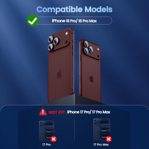 Image of CACOE Metal Camera Lens Protector for iPhone 18 Pro /Pro Max